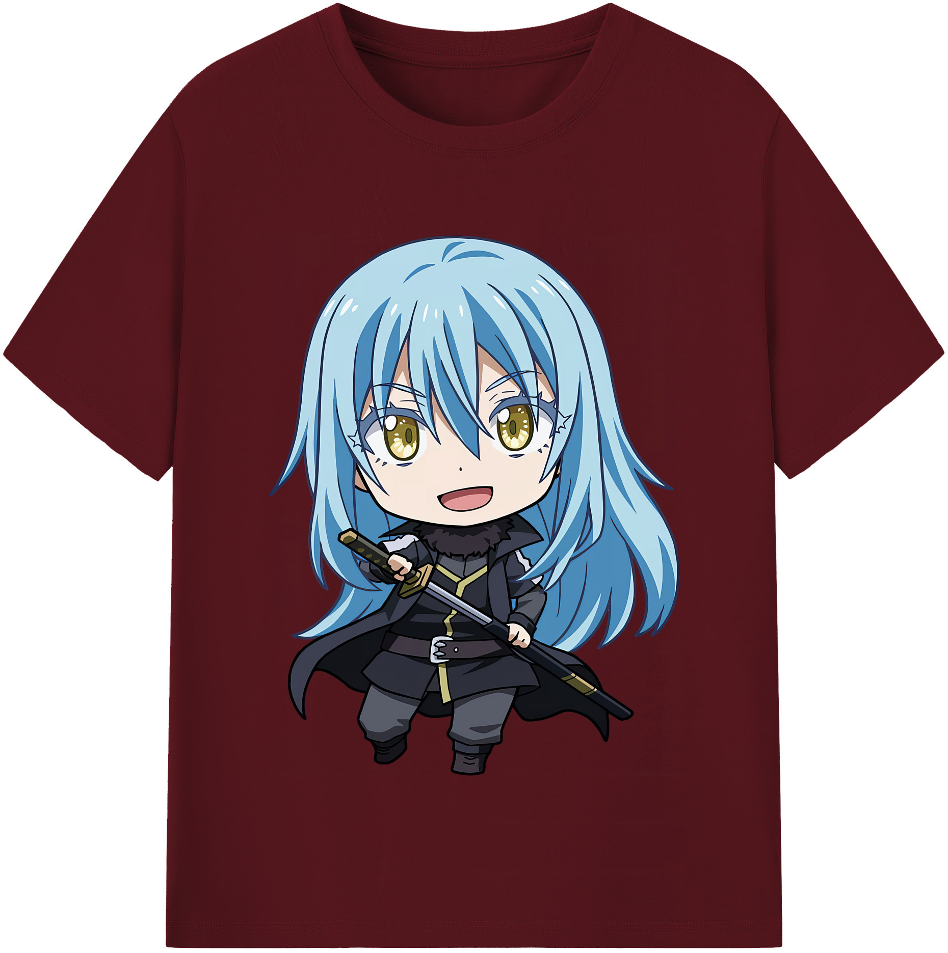 （画像用） 転スラ Regarding Reincarnated to Slime 綿100％半袖Tシャツ（フロントプリント）